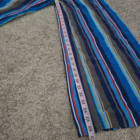 Anthropologie Striped Blue Palazzo Pants Size S Wide Leg Boho Resort Cottagecore - Picture 7 of 10